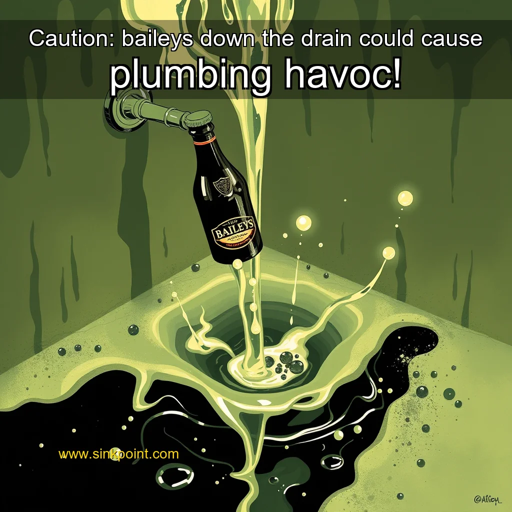Read more about the article Caution: baileys down the drain could cause plumbing havoc!