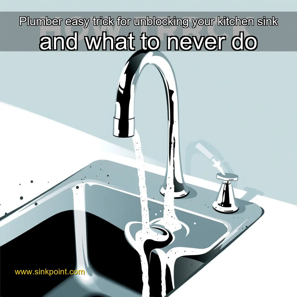 Read more about the article Plumber easy trick for unblocking your kitchen sink  and what to never do