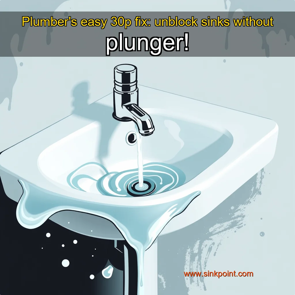Read more about the article Plumber’s easy 30p fix: unblock sinks without plunger!