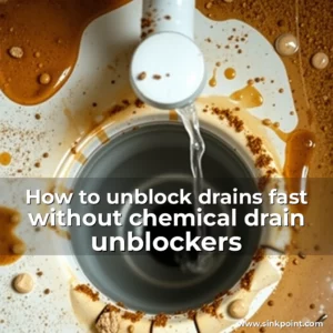 Artistic representation for How to unblock drains fast without chemical drain unblockers