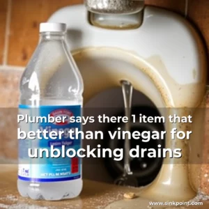 Read more about the article Plumber says there 1 item that better than vinegar for unblocking drains