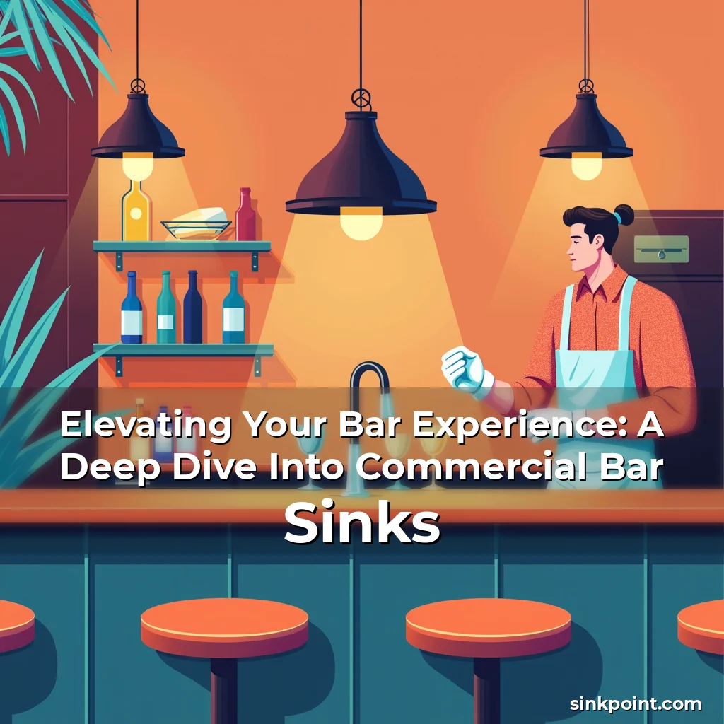 Read more about the article Elevating Your Bar Experience: A Deep Dive Into Commercial Bar Sinks